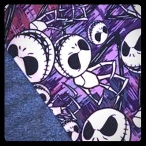 Lularoe Disney OS Scary Jack Leggings GUC